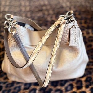 Authentic Coach Lexy Shoulder Bag (F38879) Metallic Gold